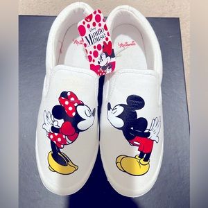 NEW Mickey and Minnie Canvas Shoes